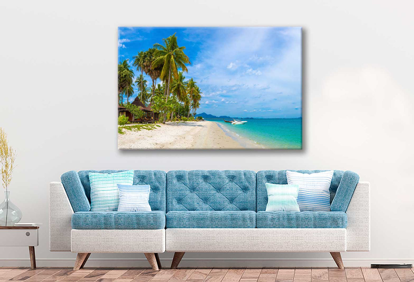 Bella Home Thailand, Koh Mook Island Tropical Beach Print Canvas Ready to hang