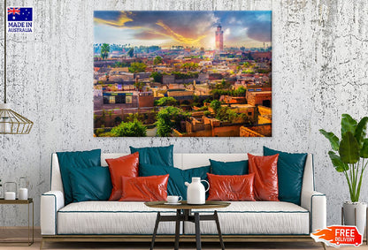 Marrakech Medina View Photograph Morocco Print 100% Australian Made