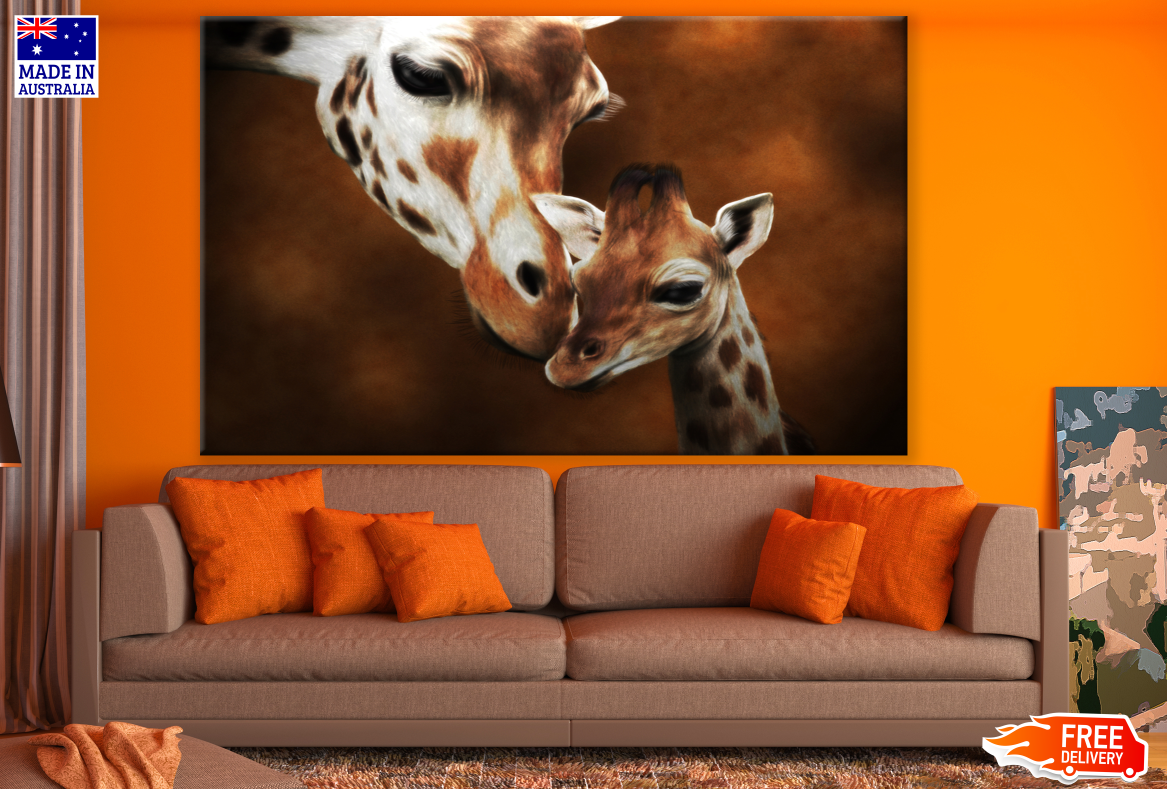 Giraffe Love Photograph Print 100% Australian Made