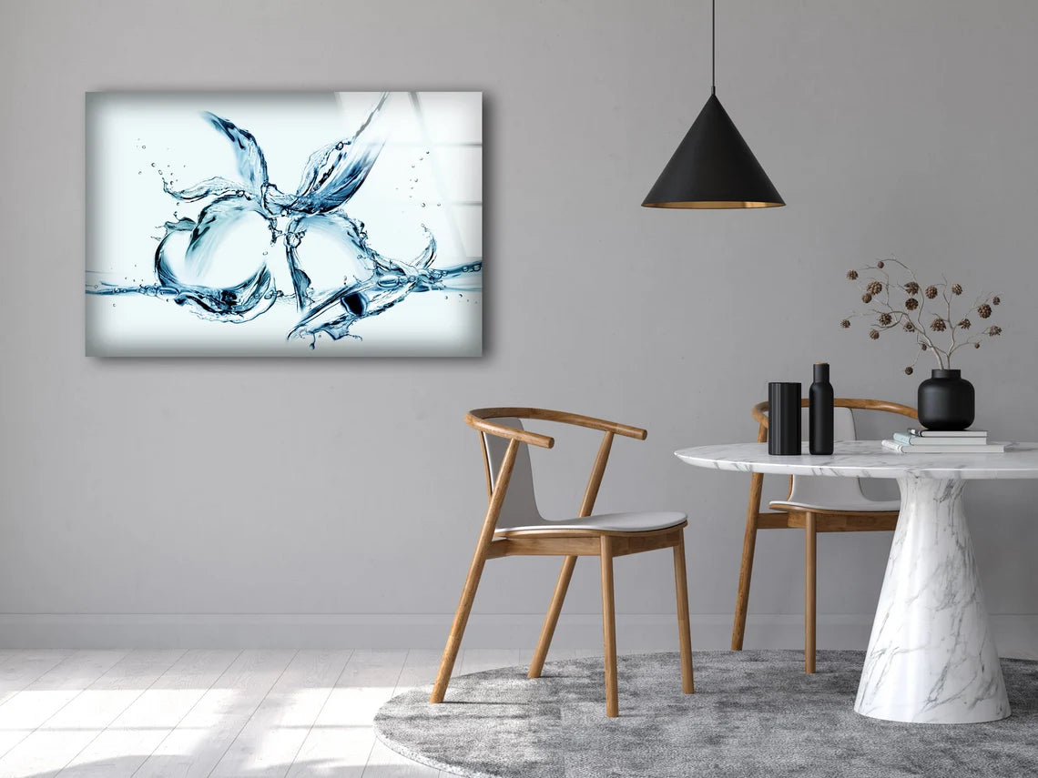 Water Design Acrylic Glass Print Tempered Glass Wall Art 100% Made in Australia Ready to Hang