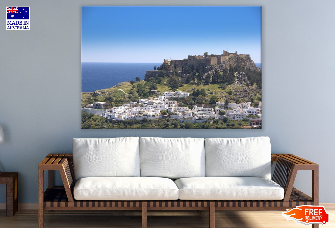 Acropolis of Lindos Greece Photograph Print 100% Australian Made