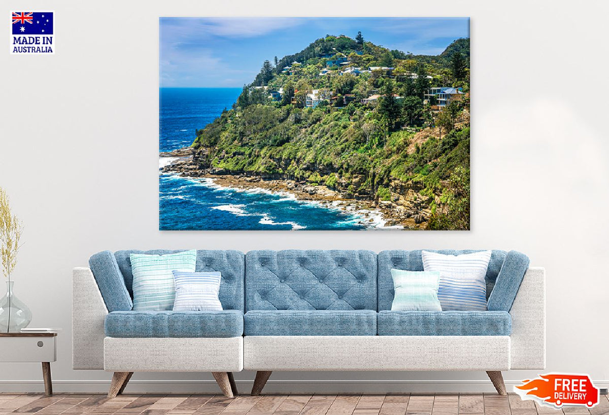 Hilly Coastline Northern Sydney Photograph Print 100% Australian Made