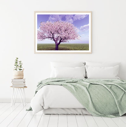 Blossom Tree in Meadow Scenery Home Decor Premium Quality Poster Print Choose Your Sizes