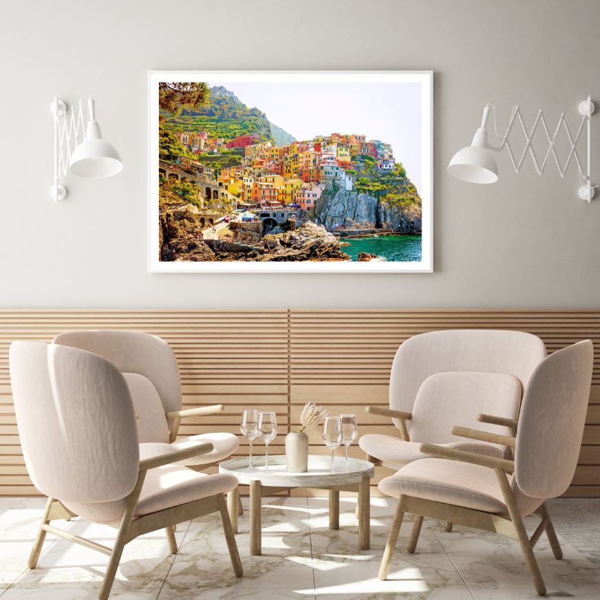 Stunning Houses Sea View Scenery Home Decor Premium Quality Poster Print Choose Your Sizes