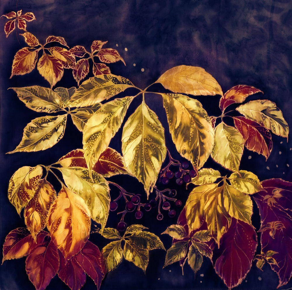 Square Canvas Abstract Leaves Design High Quality Print 100% Australian Made