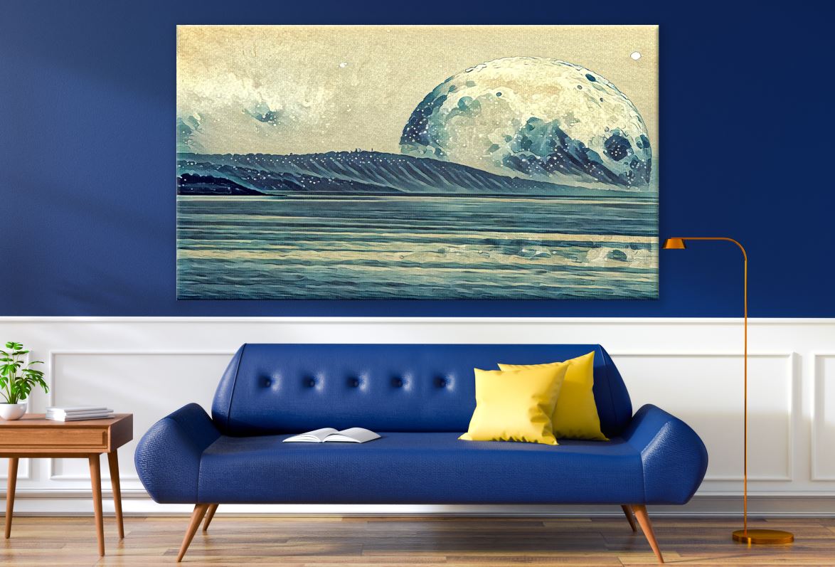 Beach Moon Painting Print 100% Australian Made