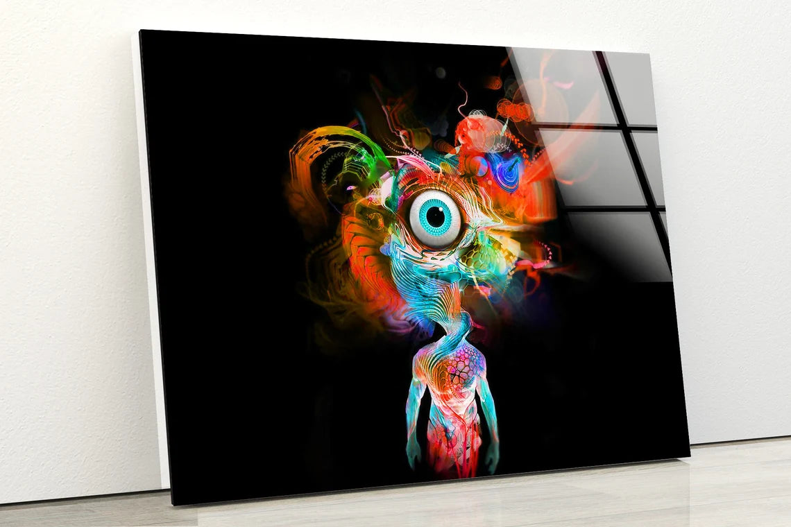 Eye Abstract Colorful Design Acrylic Glass Print Tempered Glass Wall Art 100% Made in Australia Ready to Hang