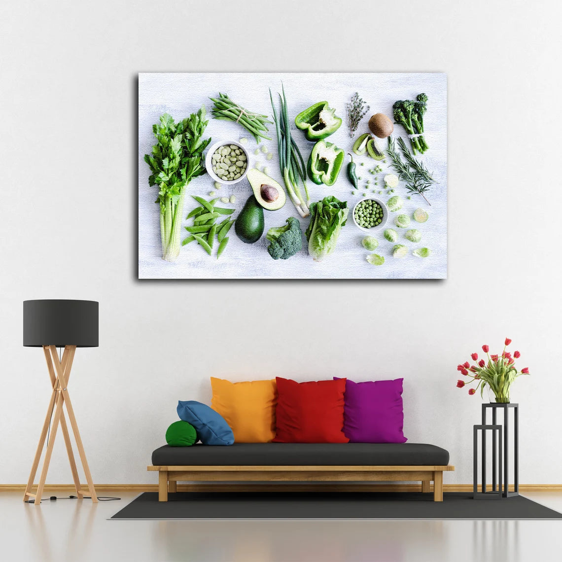 Vegetables on Table Photograph Acrylic Glass Print Tempered Glass Wall Art 100% Made in Australia Ready to Hang