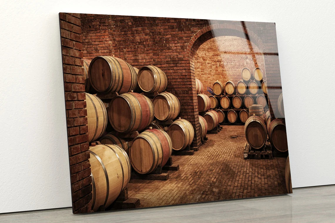 Barrels Photograph Acrylic Glass Print Tempered Glass Wall Art 100% Made in Australia Ready to Hang