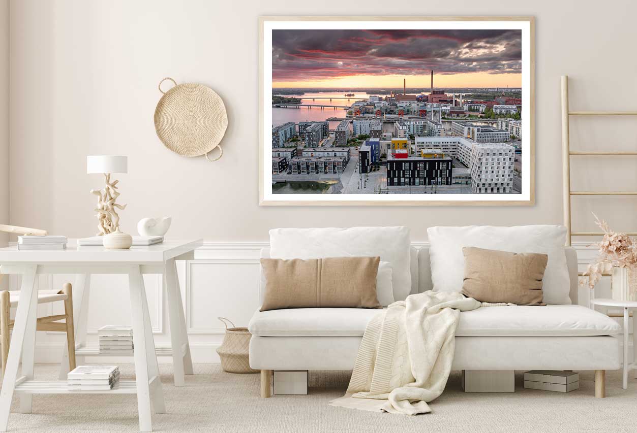 Jatkasaari & Ruoholahti Helsinki View Photograph Home Decor Premium Quality Poster Print Choose Your Sizes