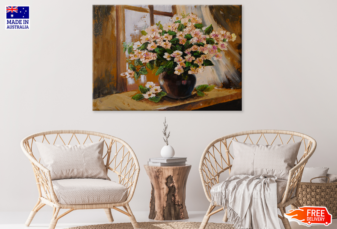 Flower Bunch Oil Painting Art Design Print 100% Australian Made