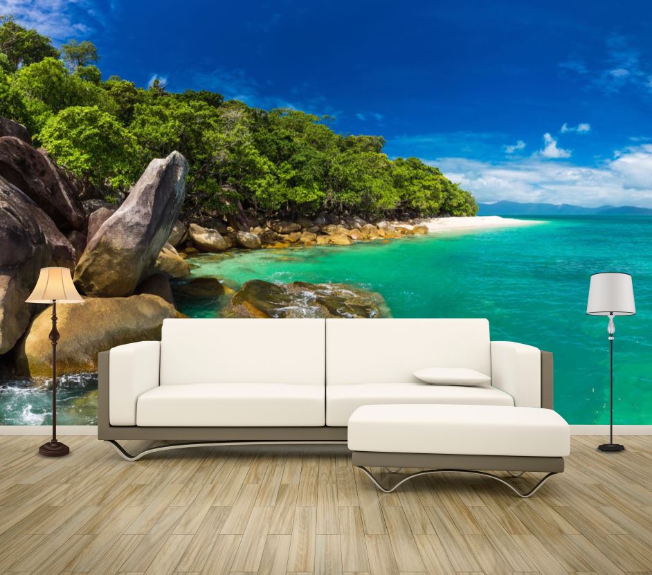 Wallpaper Murals Peel and Stick Removable Stunning Beach Scenery High Quality