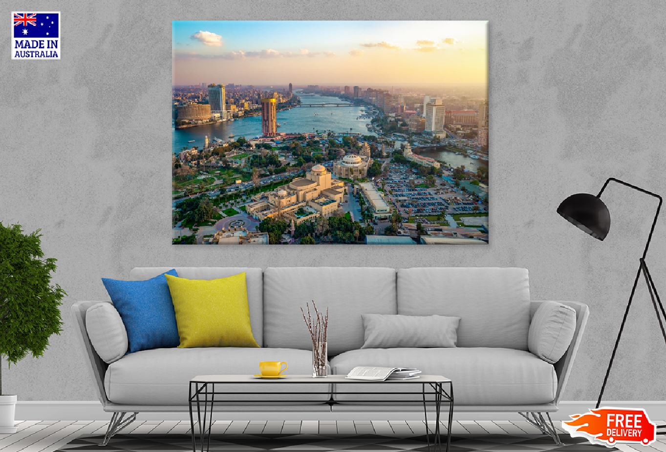 Cairo Tower Cityscape View Photograph Egypt Print 100% Australian Made