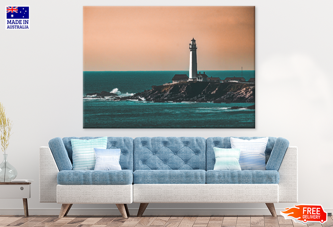 Tower & Sea Sky Scenery View Photograph Print 100% Australian Made