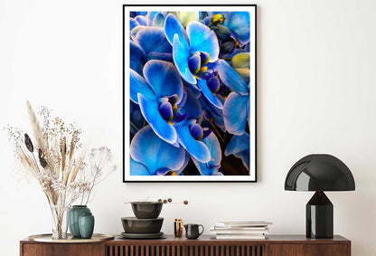 Blue Mystique Orchid Closeup View Photograph Home Decor Premium Quality Poster Print Choose Your Sizes