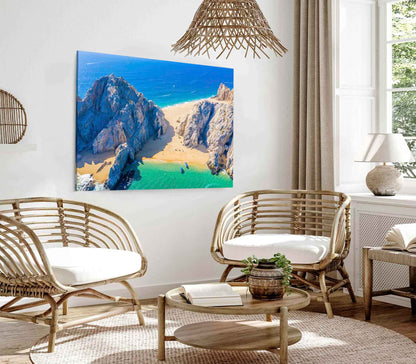 Bella Home Cliffs near Sea & Sky Print Canvas Ready to hang