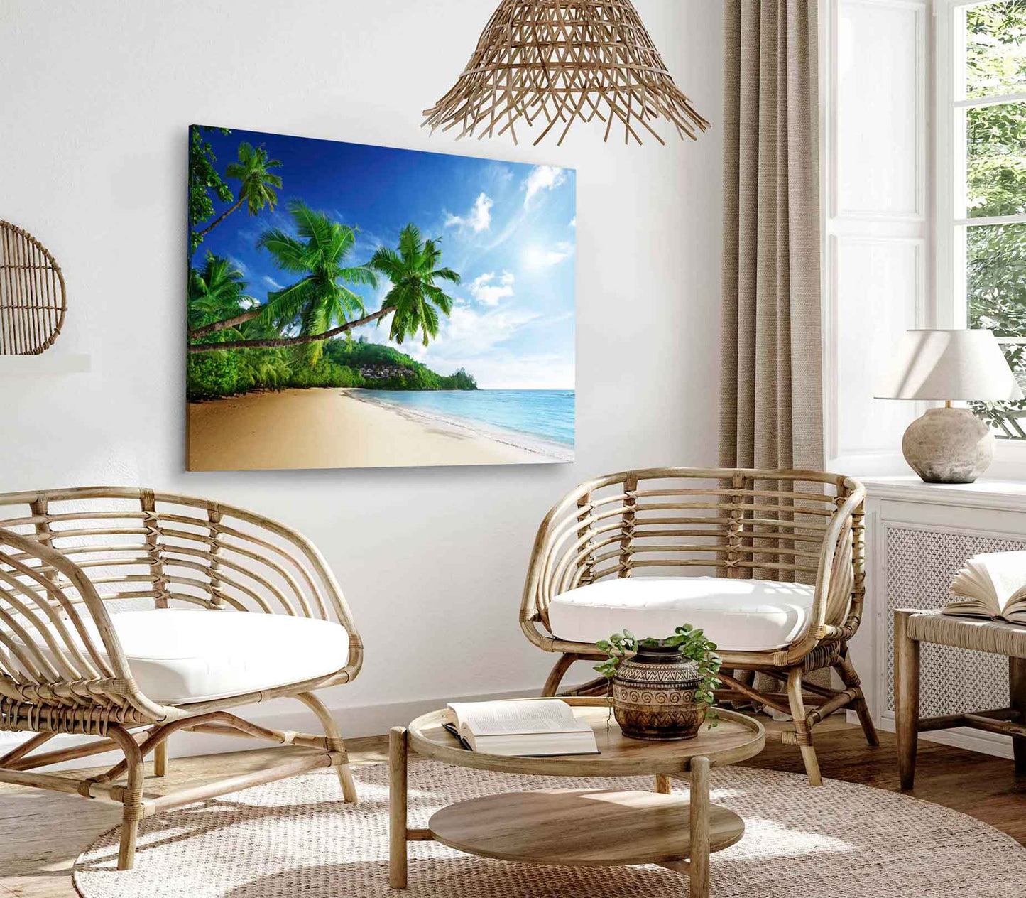 Bella Home Sunset On Mahe Island, Seychelles Print Canvas Ready to hang