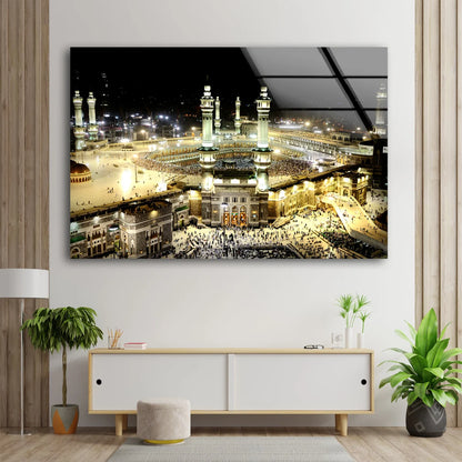 Mecca in Saudi Arabia Photograph Acrylic Glass Print Tempered Glass Wall Art 100% Made in Australia Ready to Hang