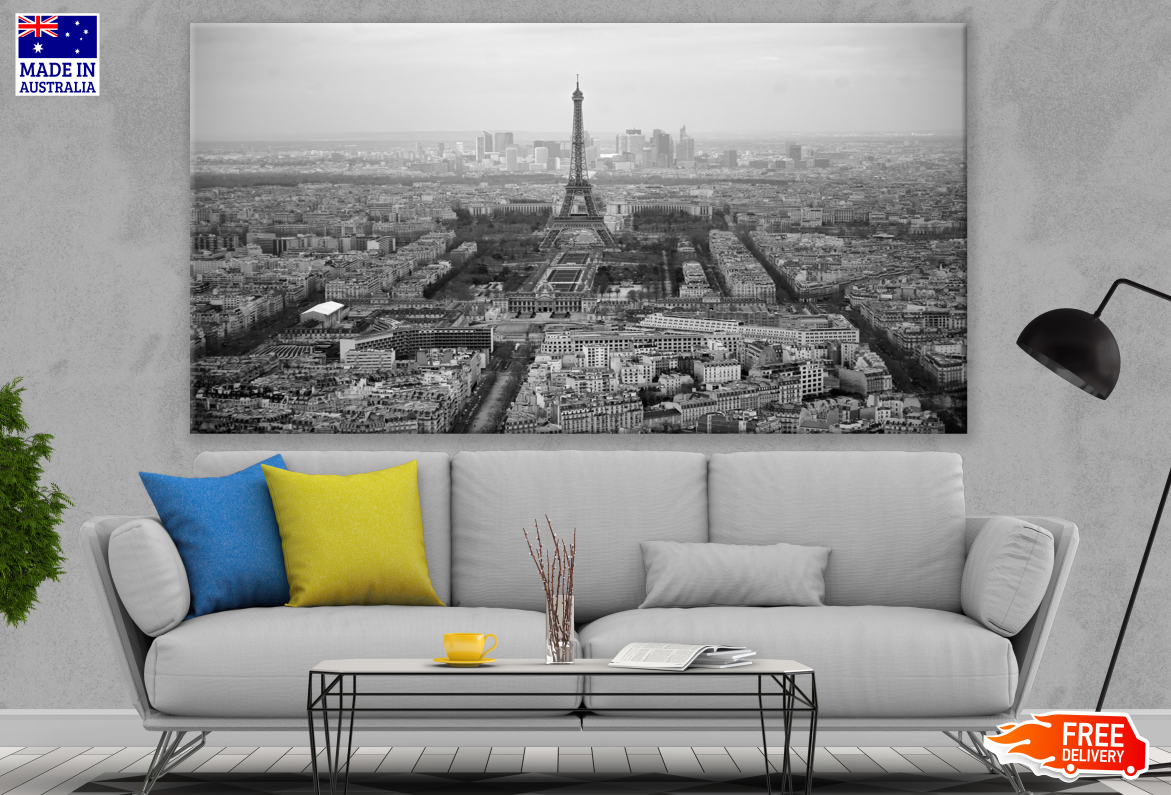 Eiffel Tower Paris B&W Photograph Print 100% Australian Made