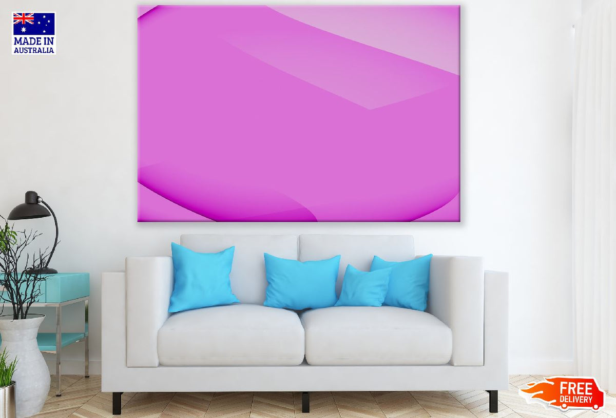 Pink 3D Shape Abstract Design Print 100% Australian Made
