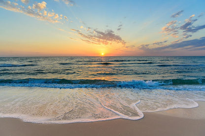 Sea Sunset Scenery Photograph Home Decor Premium Quality Poster Print Choose Your Sizes