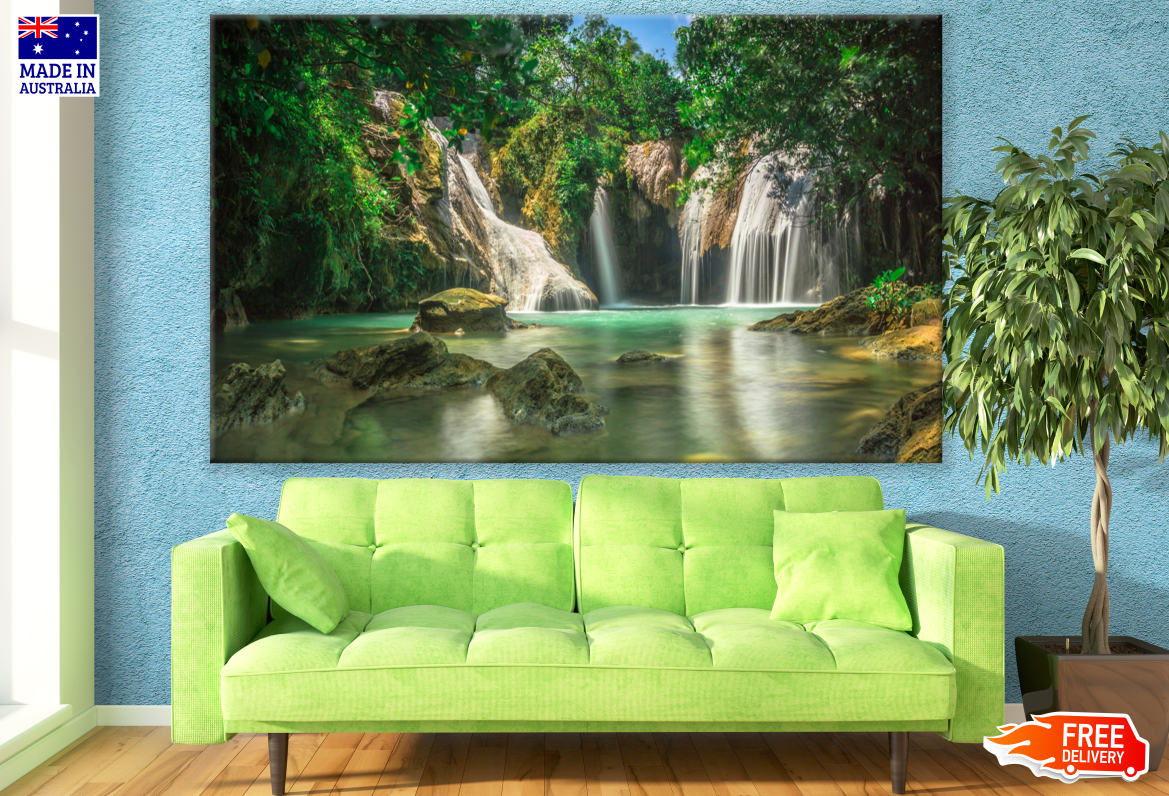 Beautiful Waterfall Nature Scenery Photograph Print 100% Australian Made