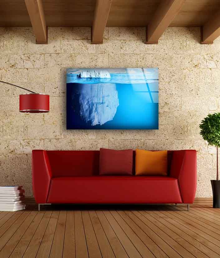 Glacier Scenery Photograph Acrylic Glass Print Tempered Glass Wall Art 100% Made in Australia Ready to Hang