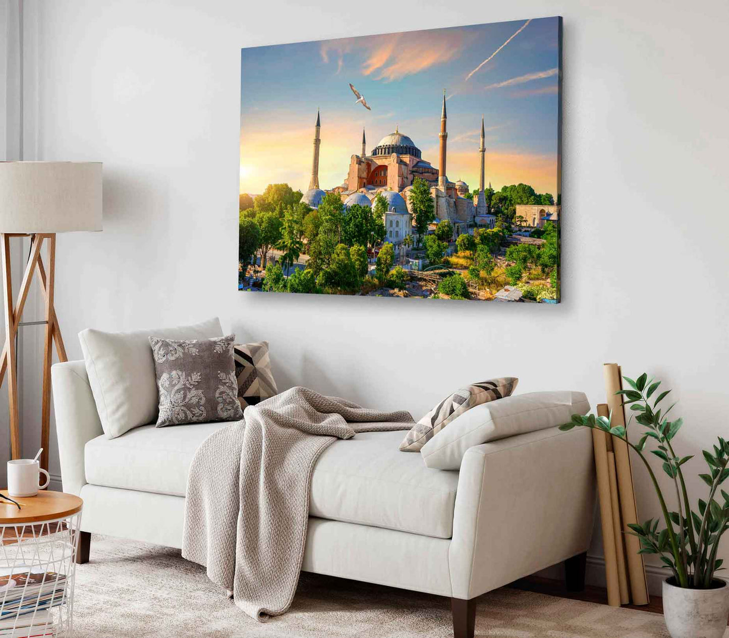 Bella Home Hagia Sophia Sunset View Istanbul Print Canvas Ready to hang