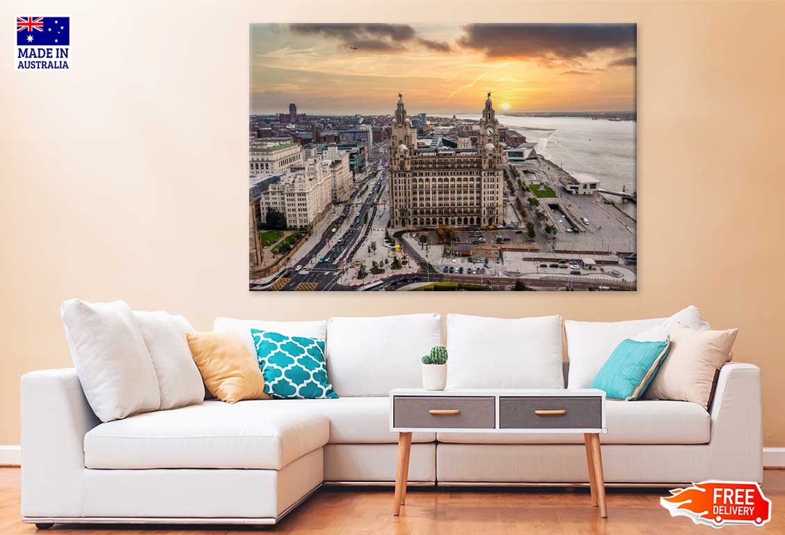 Royal Liver Building & City View Photograph Print 100% Australian Made