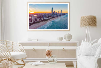 Beach & Gold Coast Sunset View Photograph Home Decor Premium Quality Poster Print Choose Your Sizes