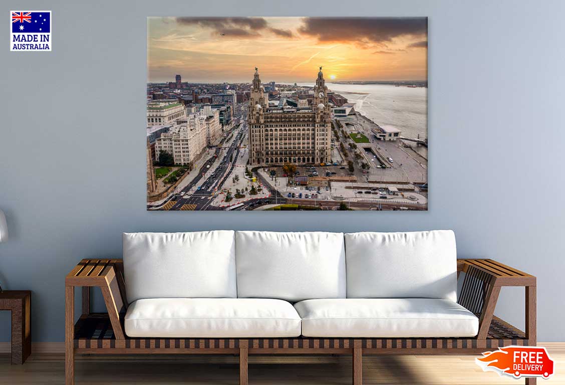 Royal Liver Building & City View Photograph Print 100% Australian Made