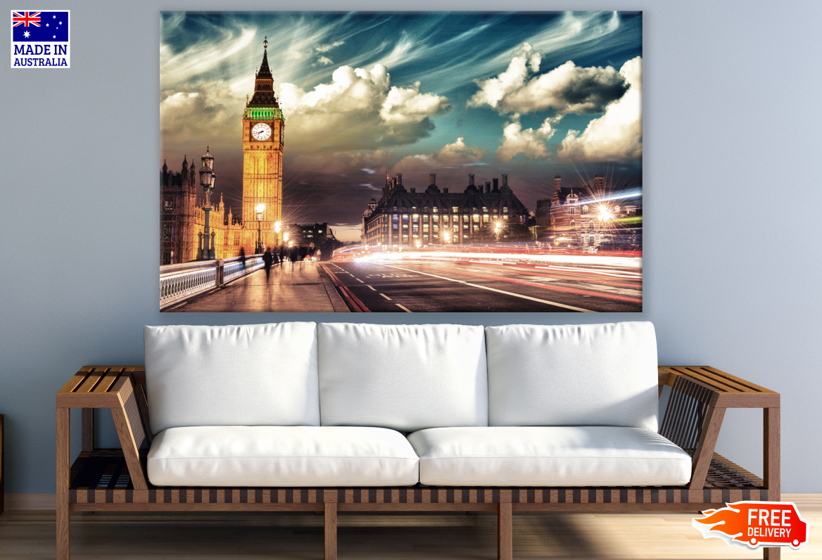 London City Night View Photograph Print 100% Australian Made