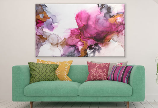 Abstract Colourful Smoke Design Print 100% Australian Made