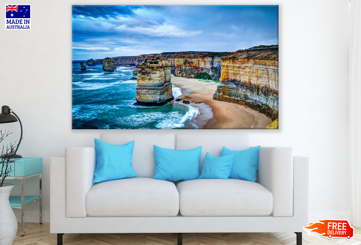 Stunning Beach Cliff Photograph Print 100% Australian Made