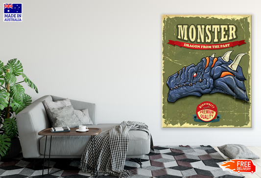 Monster Dragon Poster Print 100% Australian Made