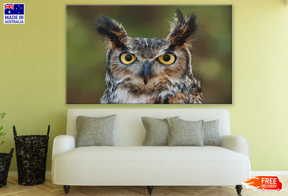 Owl Portrait Photograph Print 100% Australian Made