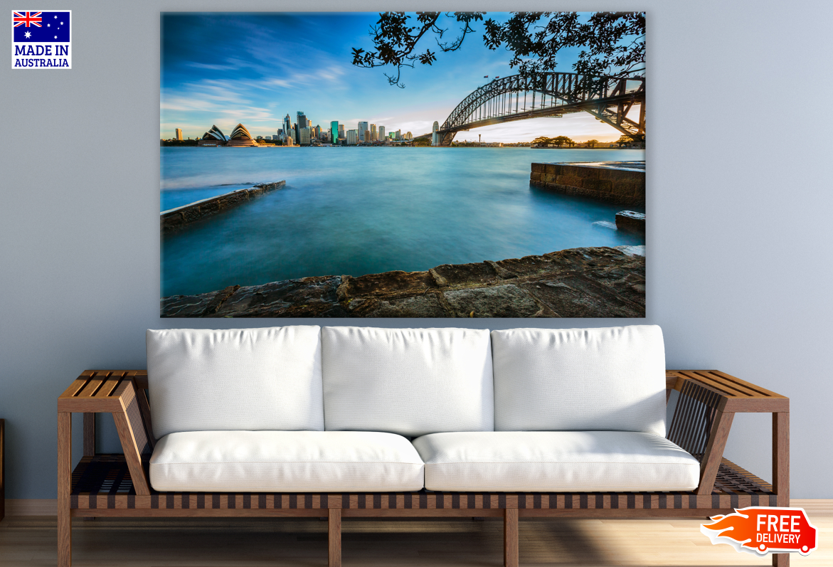 City View from Lake Photograph Print 100% Australian Made