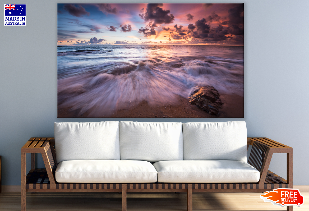 Stunning Beach View Sunset Print 100% Australian Made