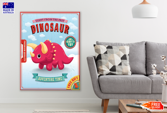 Dinosaur Kid Poster Print 100% Australian Made