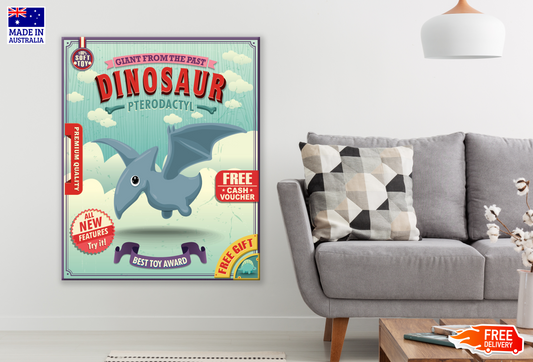 Dinosaur Bird Poster Print 100% Australian Made