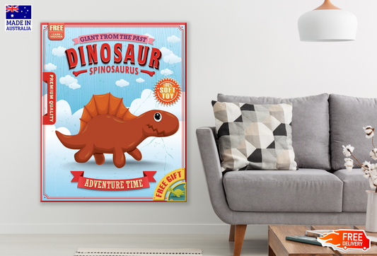 Dinosaur Kid Poster Print 100% Australian Made