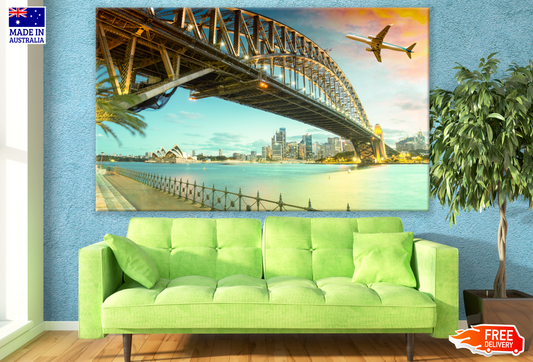 Bridge & Airplane Photograph Print 100% Australian Made