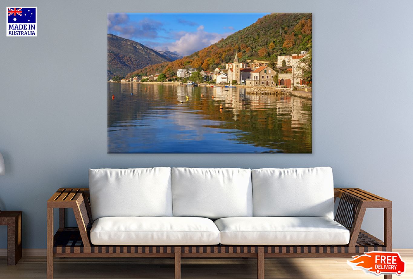 Adriatic Sea Donja Lastva Village View Photograph Print 100% Australian Made