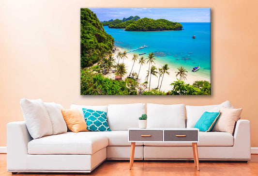 Bella Home Koh Samui Beach Island View Print Canvas Ready to hang