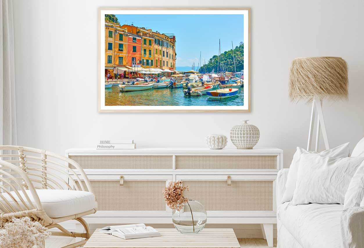 Harbour Portofino View Photograph Liguria Home Decor Premium Quality Poster Print Choose Your Sizes