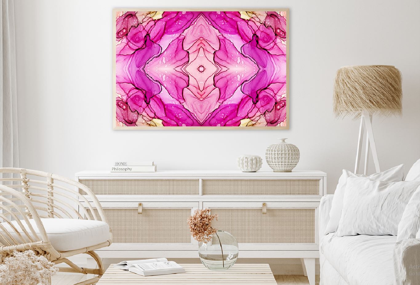 Pink Spanish Marble Abstract Design Home Decor Premium Quality Poster Print Choose Your Sizes