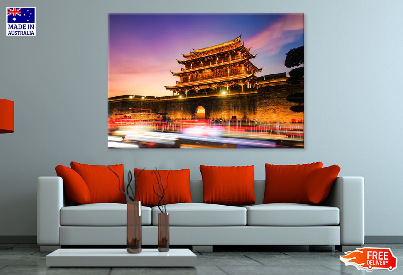 Guangjimen Chaozhou City Night View Photograph Print 100% Australian Made