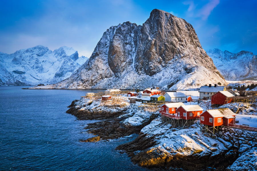 Hamnoy Village on Lofoten Island View Photograph Print 100% Australian Made