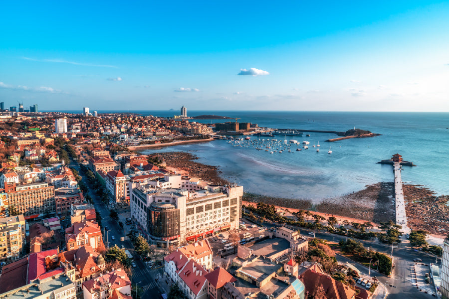 Qingdao Coastline Scenery View Photograph Home Decor Premium Quality Poster Print Choose Your Sizes