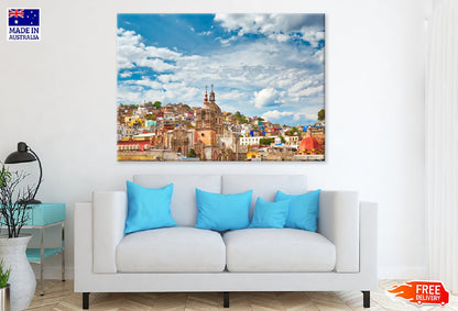 Cobbled Guanajuato City Skyline Photograph Print 100% Australian Made